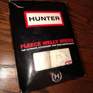 Hunter Pink Fleece Welly Boot Socks